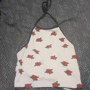 Rose crop tie/lowcut back 🥀🕸